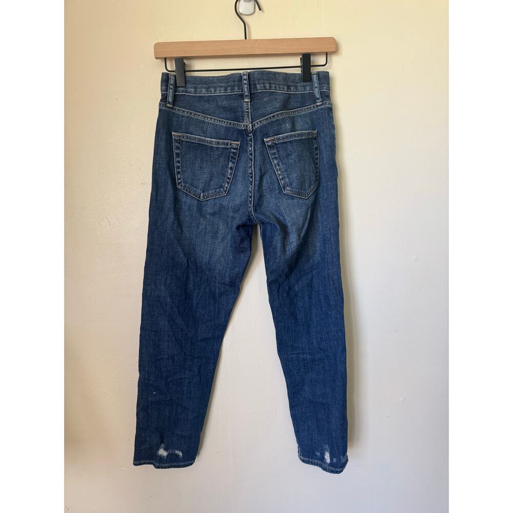 Uniqlo Premium Kaihara Denim Slim Boyfriend Tapered Distressed Jeans 22 00 - Picture 2 of 13